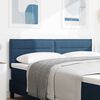 vidaXL LED Kopfteil mit LED-Lichtleisten Blau 144 cm Polyester