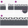 vidaXL Rasenkanten 10 pcs Anthrazit 103 x 0,05 x 22 cm Stahl