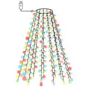 vidaXL Weihnachtsbaum-Lichternetz mit 150 LEDs Mehrfarbig 150 cm