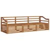 vidaXL Outdoor-Sofagarnitur 3 stk. Natur Massivholz Akazie