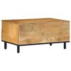 vidaXL Couchtisch Braun 80x54x40 cm Massivholz Mango