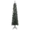 vidaXL Künstlicher Weihnachtsbaum mit Ständer Schlank Grün 180 cm PVC