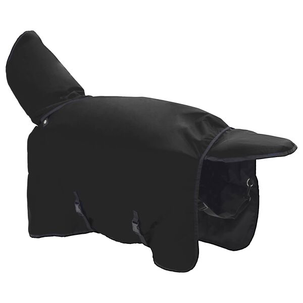 vidaXL Pferdedecke Dunkelgr&uuml;n und Schwarz 75 cm Polyester
