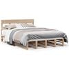 vidaXL Massivholzbett ohne Matratze 160x200 cm Kiefernholz