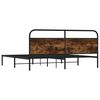 vidaXL Metallbett ohne Matratze R&auml;uchereiche 200x200 cm