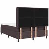 vidaXL Boxspringbett mit Matratze Dunkelbraun 140 x 190 cm Stoff