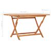 vidaXL Gartentisch Klappbar 160&times;80&times;75 cm Massivholz Teak