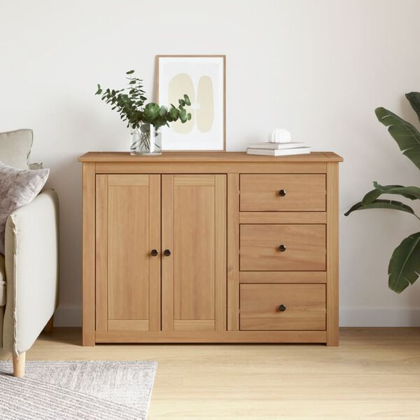 vidaXL Sideboard mit Schubladen PANAMA 112x40x80 cm Massivholz Kiefer