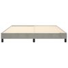 vidaXL Boxspringbettgestell Hellgrau 180x200 cm Samt