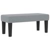 vidaXL Boxspringbett mit Matratze Hellgrau 100 x 200 cm Stoff