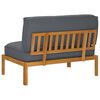 vidaXL Sofa Set Uni Anthrazit 120 x 92 x 69 cm Massivholz Akazie