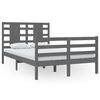 vidaXL Massivholzbett ohne Matratze Grau 120x200 cm Kiefernholz