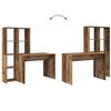 vidaXL Schreibtisch Altholz 138,5 x 55 x 143 cm Holzwerkstoff