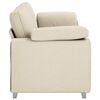 vidaXL Sofa Beige 219 x 77 x 82 cm Leinenmischgewebe