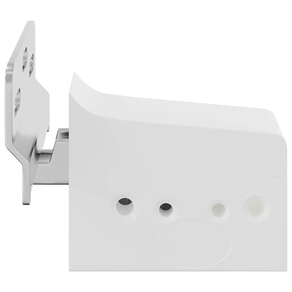 vidaXL Schrankh&auml;ngemontageb&uuml;gel 2 pcs Wei&szlig; 70 x 48 x 19 mm