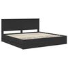 vidaXL Bettrahmen mit Schubladen Schwarz 200 x 200 cm Ingenieurs Holz