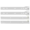 vidaXL Schubladenschiene 2 pcs Wei&szlig; 250 mm Stahl