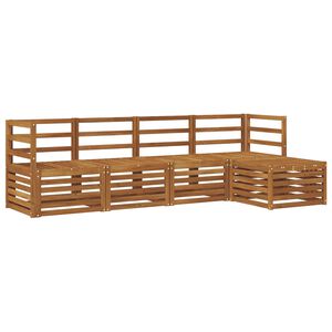 vidaXL Outdoor-Sofagarnitur 5 pcs Natur