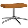 vidaXL Relaxsessel mit Hocker Braun Samt