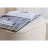 Venture Home Hocker Piff 44x44x41 cm Teddy Wei&szlig;