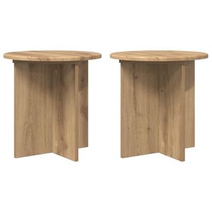 vidaXL Pflanzenst&auml;nder 2 pcs Artisan-Eiche 40 x 40 x 40 cm