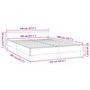 vidaXL Bettgestell ohne Matratze Creme 140x200 cm Stoff
