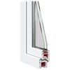 vidaXL Kellerfenster "RISOR" 80x70 cm Drehkipp DIN Links Wei&szlig;