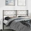 vidaXL Kopfteil Metall Schwarz 135 cm