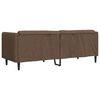 vidaXL 3-Sitzer Sofa Braun Kunstleder Wildleder-Optik