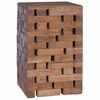 vidaXL Hocker Natur 29 x 29 x 48 cm Massivholz Altholz
