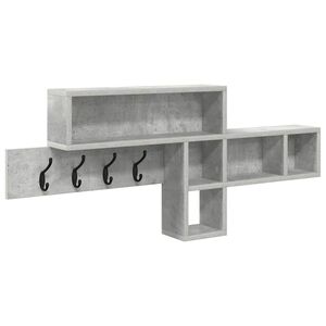 vidaXL Wandmontierter nachttisch Beton Grau 100 x 12 x 43,5 cm