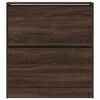 vidaXL Schuhschrank Braun Eichen-Optik 80x21x87,5 cm Holzwerkstoff
