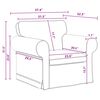 vidaXL Sofa 2 pcs Dunkelgrau