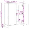 vidaXL Schuhschrank mit Speicher Schwarz Eichen-Optik 79 x 36 x 100 cm