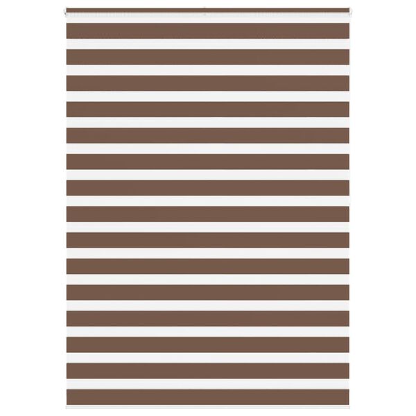 vidaXL Doppelrollo Braun 155x200 cm Stoffbreite 150,9 cm Polyester