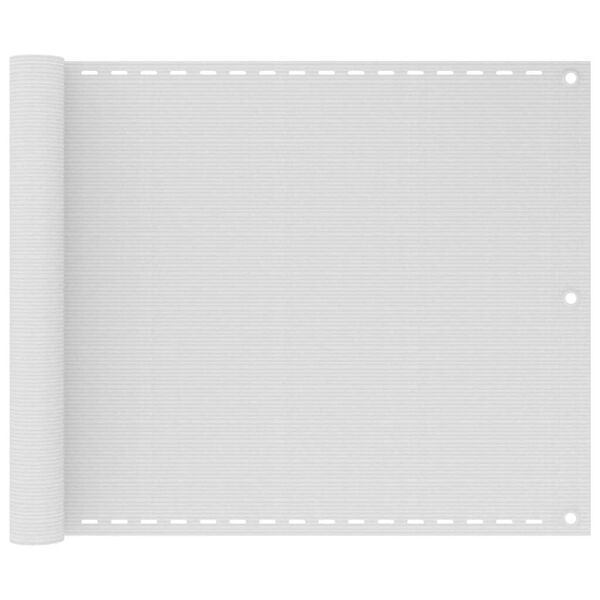 vidaXL Balkon-Sichtschutz Weiß 75x300 cm HDPE