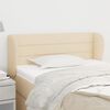 vidaXL Kopfteil mit Ohren Creme 83x23x78/88 cm Stoff