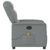 vidaXL Massagesessel Hellgrau Stoff