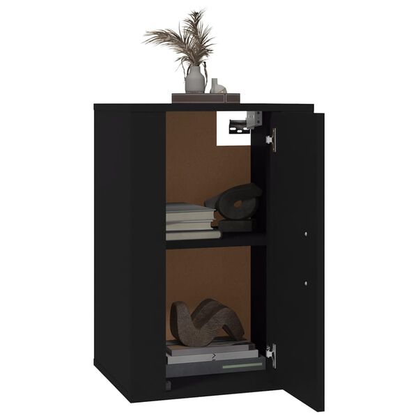 vidaXL TV-Wandschr&auml;nke 2 Stk. Schwarz 40x34,5x60 cm