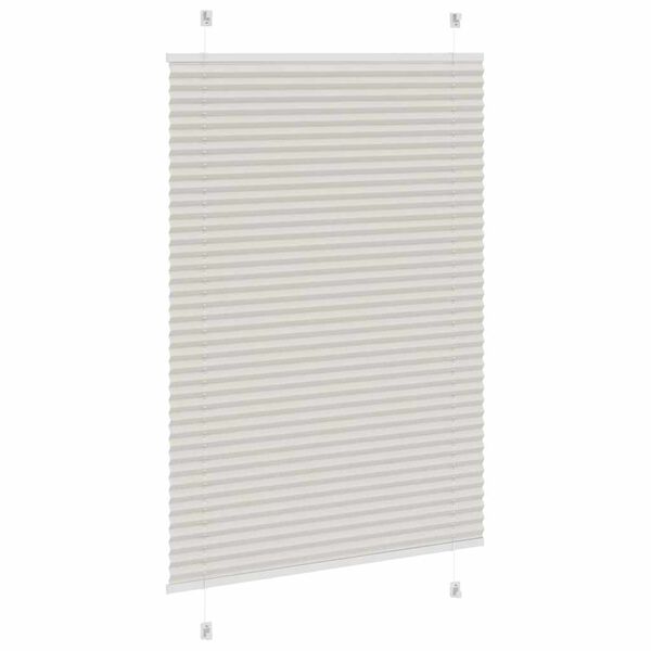 vidaXL Plissee Hellgrau 85x150 cm Stoffbreite 84,4 cm Polyester