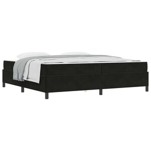 vidaXL Bettrahmen mit Matratze Schwarz 200 x 200 cm Stoff