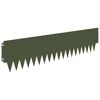 vidaXL Raseneinfassung 10 pcs 103 x 25 cm Metall Olivgr&uuml;n