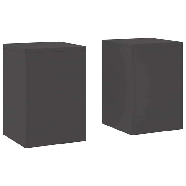 vidaXL Pflanzenst&auml;nder 2 pcs Schwarz 24 x 24 x 35 cm Stahl