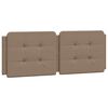 vidaXL Bett mit Matratze "Zadar" Cappuccino-Braun 140x200 cm Kunstleder