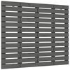 vidaXL Wand-Kopfteil Grau 126x3x91,5 cm Massivholz Kiefer