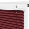 vidaXL Plissee Bordeauxrot 120x150 cm Stoffbreite 119,4 cm Polyester