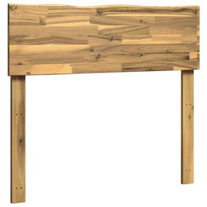vidaXL Kopfteil mit Live Edge ROSTOCK Wei&szlig; 75 cm Massivholz Akazie
