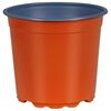 vidaXL Runder Blumentopf 100 stk. Terrakotta &Oslash; 15 x 13 cm Kunststoff
