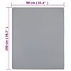 vidaXL Spannbettlaken 2 Stk. Jersey Grau 90x200 cm Baumwolle