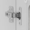 vidaXL K&uuml;chen-H&auml;ngeschrank mit Glast&uuml;r Kalmar Grau Sonoma Holzwerkstoff